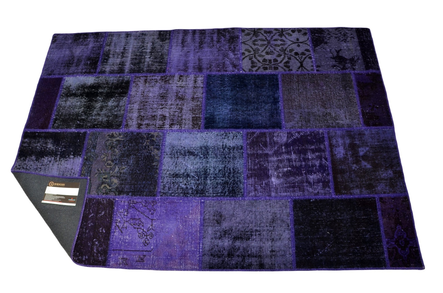 Unique Turkish Patchwork Rug – Handwoven Antique Charm