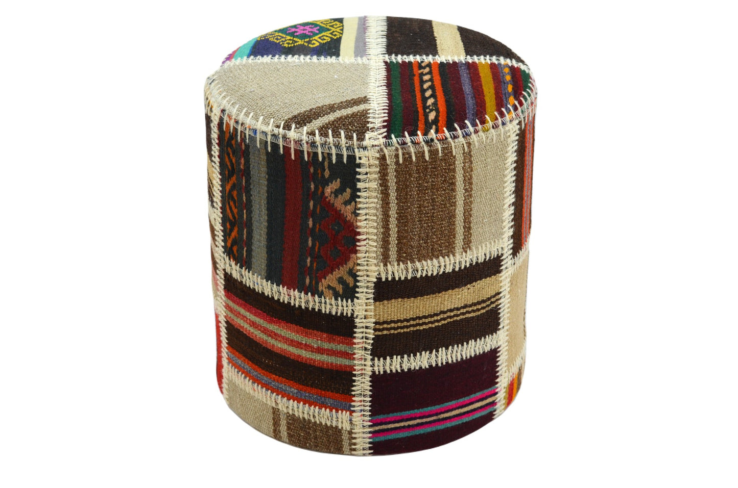 🛋️ Elegant Handwoven Pouf – Perfect for Any Room Measuring 41x41 cm, Cozy and Stylish
