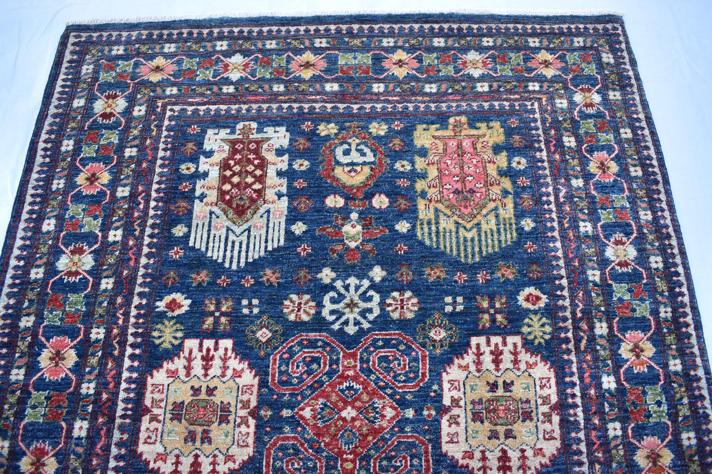 5x7 Top Quality Hand woven Rug, Turkmen Handmade Afghan Wool Rug, Dining Room Rug, Living Room Rug