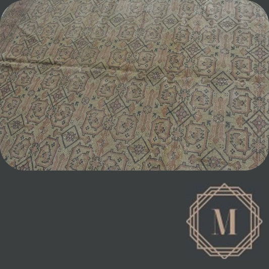 200x278 cm (6.6x9.1 ft) Anatolian Rug – Handwoven Wine Red Wool Carpet