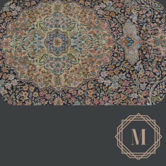 78x140 cm (2.6x4.6 ft) Eastern Rug – Handwoven Dark Coffee Multi-Pattern Wool Carpet