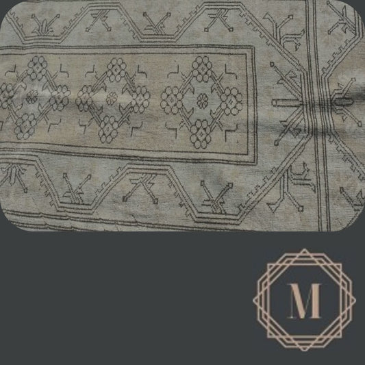 120x208 cm (3.9x6.8 ft) Anatolian Rug – Handwoven Earth Brown Wool Carpet